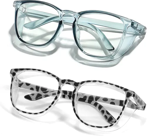 Vista 15 de Elegantes gafas de seguridad para mujeres y niñas, gafas anti-vaho, gafas protectoras, gafas transparentes