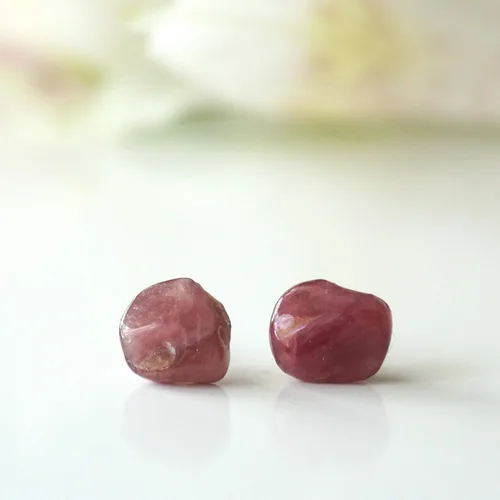 Vista 19 de Pendientes de tuerca de cristal de piedra natal aleternativa para mujer y hombre