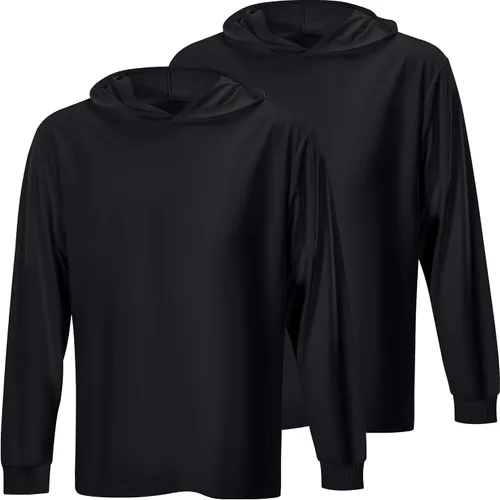 Vista 19 de ProtectX Sudadera ligera de manga larga con protección solar de alta visibilidad, UPF 50+ de secado rápido, camisa SPF UV, ropa activa
