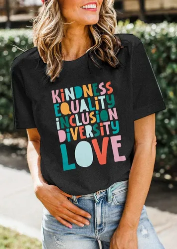 Vista 2 de Camiseta con texto en inglés "Kindness Teacher" para mujer, camiseta de educación especial para profesores, vida y amor, camiseta inspiradora