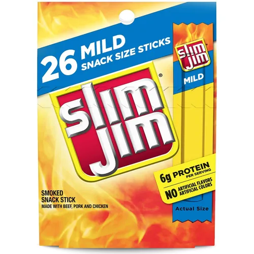 Vista 20 de Slim Jim Original Beef Snack Stick 'N Jalapeño Cheese, 1.5 oz