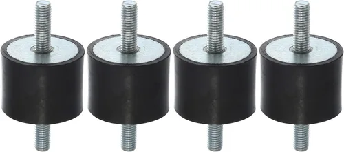 Vista 10 de X AUTOHAUX 4 piezas M8 - Amortiguador aislante de goma antivibración para automóvil, 0.984 x 0.787 in, montaje de bobina de goma, soportes