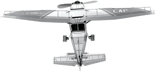 Vista 3 de Metal Earth Cessna 172 Airplane 3D Metal Model Kit Fascinaciones