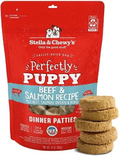 Vista 16 de Stella & Chewy's Medallones de Cena Crudos Liofilizados – Elaborados para Cachorros – Sin Granos, Rico en Proteínas, Receta Perfectamente