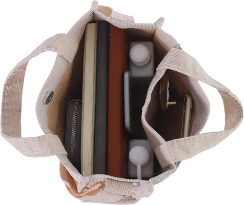 Vista 4 de TCHH-DayUp Pequeña bolsa de pana para mujer, mini bolso cruzado de hombro