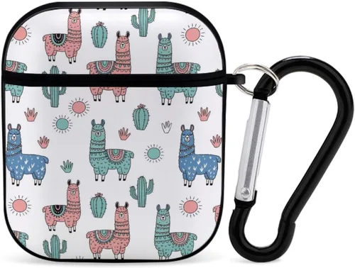 Vista 26 de Funda con diseño tropical de piñas de neón para AirPods, TPU a prueba de golpes, compatible con AirPods 2 y 4