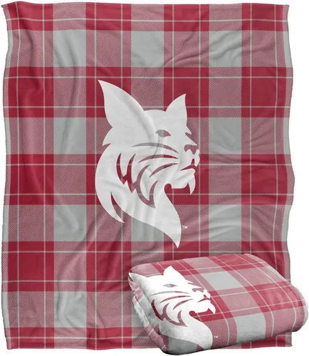 Vista 48 de LOGOVISION St John's University Campus Plaid Spirit Silky Touch Manta súper suave 36 x 58 pulgadas