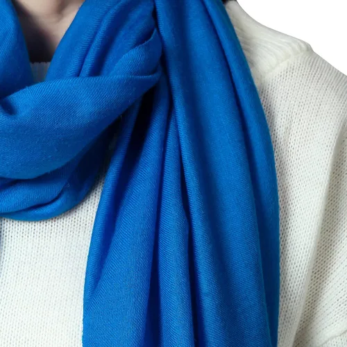 Vista 6 de PASHWRAP Bufanda de cachemira tejida a mano en Cachemira - Lujosa bufanda grande de cachemira para mujer ligera