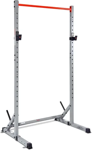 Vista 9 de Sunny Health & Fitness Multifunctional Strength Training Home Gym – Complete Workout Equipment with Training Attachments, Optional Squat Stand
