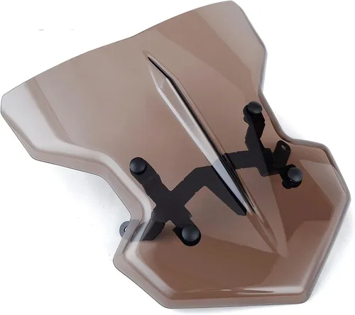 Vista 5 de GLoyer Motorcycle Windshield Compatible with MT03 MT25 2020-2021 Windshield Motorcycle Windscreen Visor Viser Wind Deflector with Bracket MT 03/25