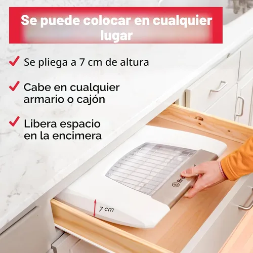 Vista 5 de Brod & Taylor Comprobador Plegable y Olla de Cocción Lenta (Comprobador con Estante de Accesorios), Blanco