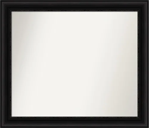 Vista 76 de Amanti Art Espejo personalizado, espejo de baño negro puente, espejo de pared o espejo de tocador de baño sobre el fregadero (26 x 26 pulgadas)
