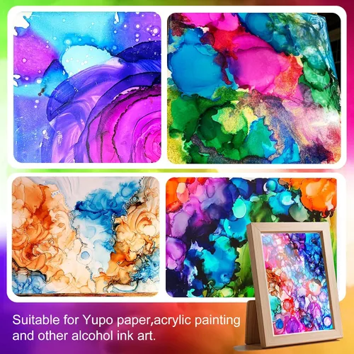 Vista 5 de Juego de Tinta de Alcohol - 24 Colores Vibrantes para Arte de Resina, Fabricación de Placas de Petri, Pintura Epoxi - Tinte de Color de Pintura
