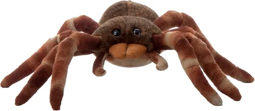 Vista 2 de The Petting Zoo Tarántula de peluche, regalos para niños, animales salvajes del zoológico Onez, juguete de peluche de tarántula sentado de 12