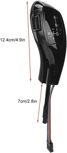 Vista 6 de Qii lu - Pomo de palanca de cambios LED – Kit de cambio de palanca de cambios LED automático LHD para E90 E92 E84 E89 para estilo F30 (negro)
