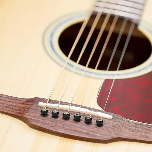 Vista 5 de Blisstime 6 piezas de repuesto de guitarra de ébano con incrustaciones de punto de abulón
