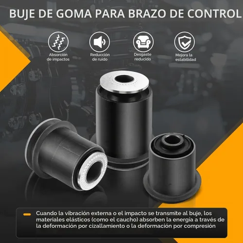 Vista 3 de WayJun Buje de brazo de control superior e inferior delantero 8 piezas compatibles con GX470 2003-2009, 4Runner 2003-2009, FJ Cruiser 2007-2009