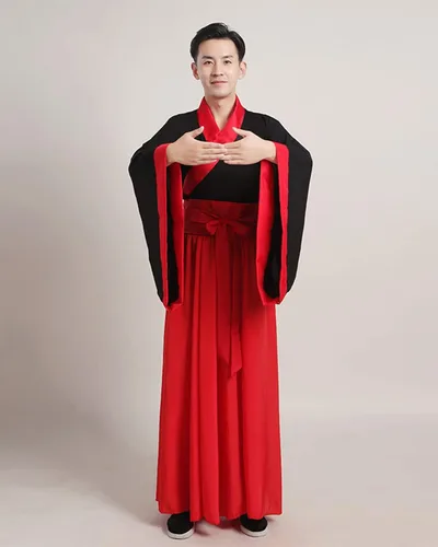 Vista 3 de Ez-sofei Disfraz de cosplay tradicional chino de Kung Fu Hanfu para hombre