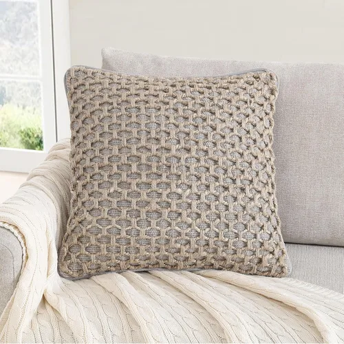 Vista 49 de Boho Living Jada - Funda decorativa para almohada, incluye acento, diseño tejido premium, decoración para sala de estar, (2) funda de almohada de 20