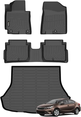 Vista 64 de Alfombrillas para Honda CRV 2002-2006, forros para todo tipo de clima, ajuste personalizado, accesorios duraderos para Honda CRV 2002-2006