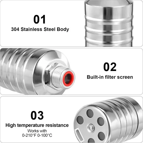 Vista 3 de 2pcs Stainless Steel Water Tower Float Valve 1/2" Threaded Automatic Water Level Control Valve for Fountain and Tank