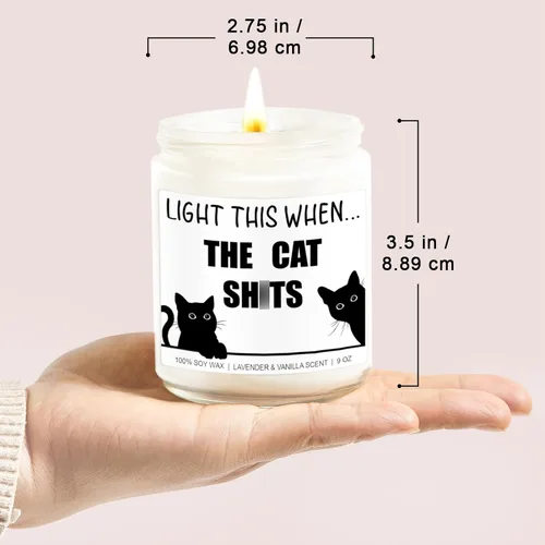Vista 7 de Younift Velas, regalos para amantes de los gatos para mujeres y hombres, divertidos regalos para el día de la madre, regalos de cumpleaños