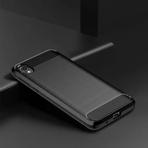 Vista 3 de Asuwish Funda compatible con Moto E6 y protector de pantalla de vidrio templado, accesorios de celda de película, cubiertas delgadas de silicona