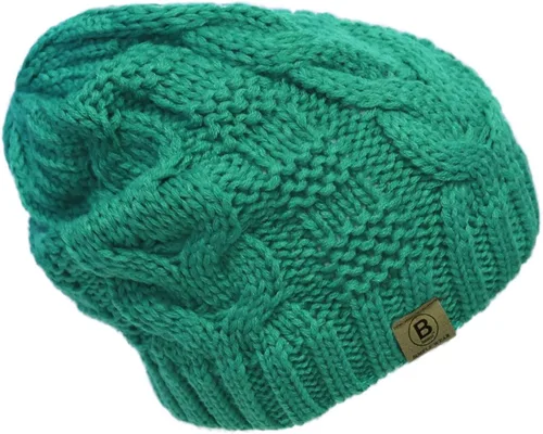 Vista 5 de BASICO Gorro de invierno para mujer, gorro de pescador de punto holgado para hombre