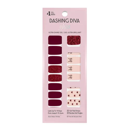 Vista 15 de Dashing Diva Flor Azul - Tiras de uñas de gel brillantes, sin rayos UV, resistentes al astillado, de larga duración, juego de manicura de 3 piezas