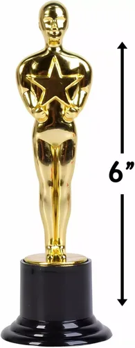 Vista 4 de Rhode Island Novelty - Estatua de plástico de oro de 6 pulgadas, una por pedido