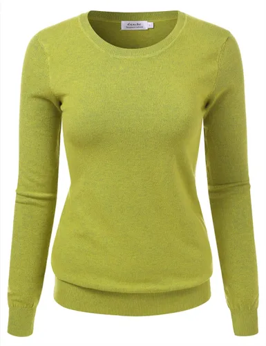 Vista 12 de Suéter Pullover de Punto Suave Premium para Mujer con Cuello Redondo y Manga Larga (S-XXL)