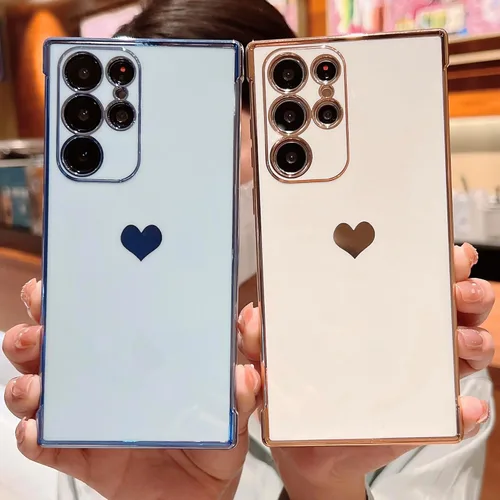 Vista 37 de phylla Funda de teléfono compatible con Samsung Galaxy A12 de 6.5 pulgadas, lindo corazón chapado en oro, elegante funda de lujo para mujer