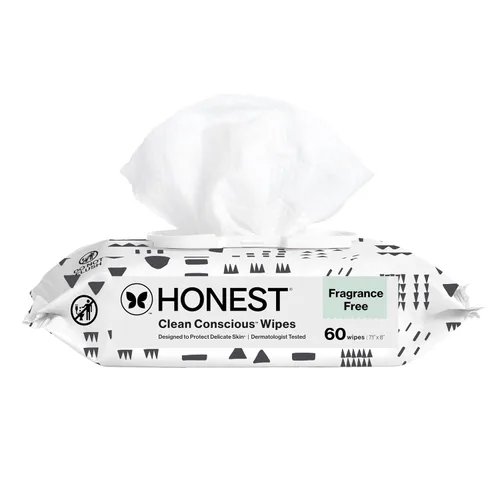 Vista 15 de The Honest Company - Toallitas limpiadoras para bebé con 99% de agua, respetuosas con el medioambiente, a base de plantas, hipoalergénicas