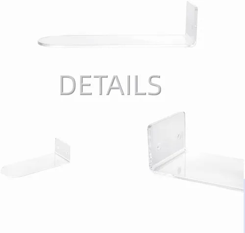 Vista 7 de IEEK Floating Shoe Display 8 Pack,Levitating Acrylic Shoe Shelf for Wall,Clear Wall Mounted Shoe Rack Sneaker Display Shelves Space Saving Shoe
