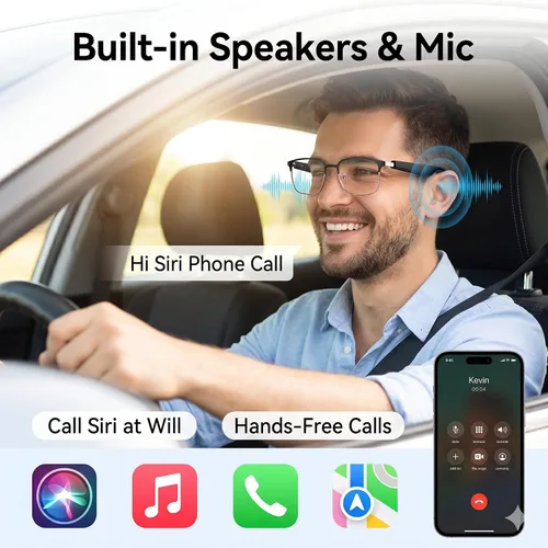Vista 4 de Anteojos Inteligentes con Traducción de 140 Idiomas, Anteojos Inteligentes Bluetooth con AI, Lentes que Cambian de Color, Parlantes, Perfectos