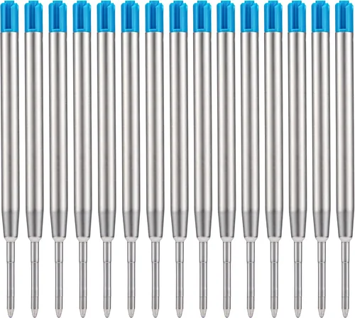Vista 5 de Wikult - 15 repuestos de bolígrafo negro compatibles con bolígrafo Parker, punta media de 0.039 pulgadas, tinta alemana de escritura suave