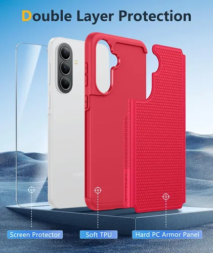 Vista 1036 de FNTCASE Funda para iPhone 17 Pro: Fundas delgadas translúcidas de color azul claro compatibles con MagSafe, protección completa de la cámara