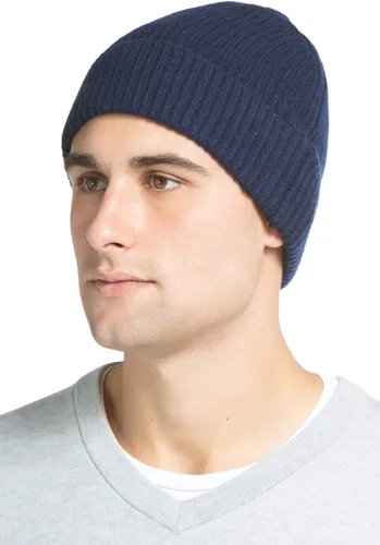 Vista 8 de Fishers Finery Sombrero con puños acanalados de cachemira 100% pura para hombre; ultra felpa