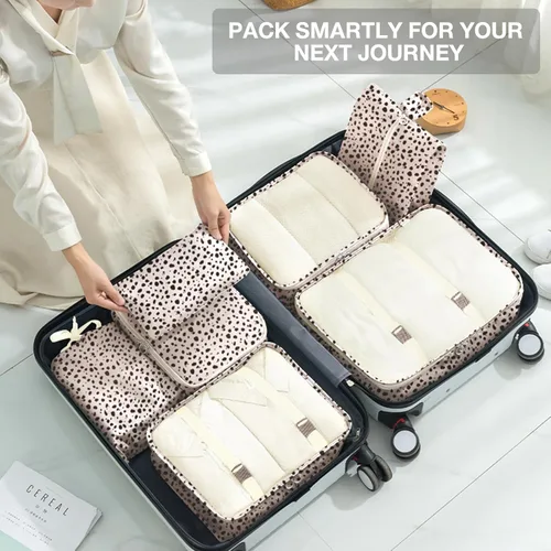 Vista 5 de Cubos de embalaje para maletas, cubos de embalaje con bolsa de zapatos, bolsa de cosméticos, bolsa de ropa, bolsas de accesorios, cubos de embalaje
