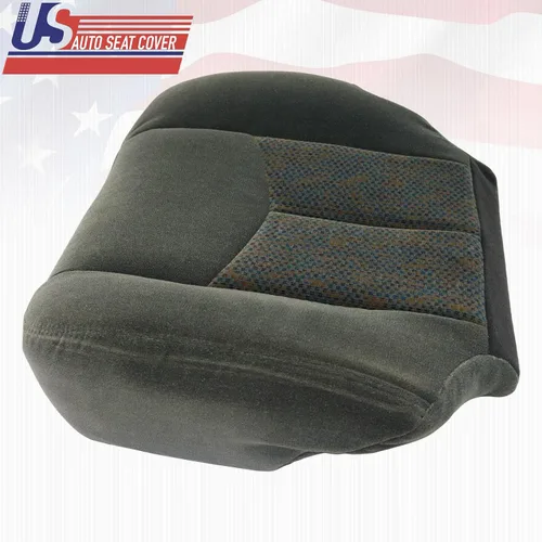 Vista 3 de 2003-2007 para Chevy Silverado 1500 2500 3500 Cubierta de asiento de tela inferior derecha Dk Gris