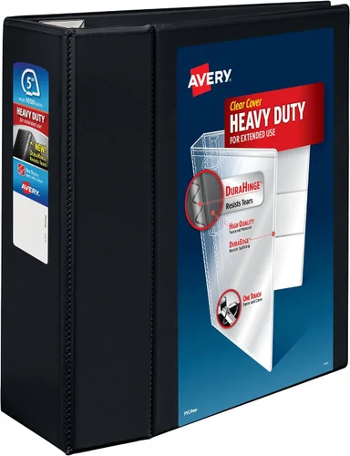 Vista 10 de Avery Heavy Duty View 3 Ring Binder, 1.5" One Touch EZD Ring, Holds 8.5" x 11" Paper, 1 Black Binder (79695)