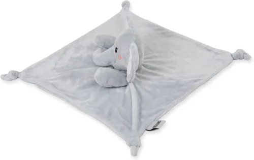 Vista 2 de KINREX Manta de seguridad de elefante para bebés, toalla calmante de felpa suave, juguete de edredón unisex para bebé, compañero de sueño ideal, oso