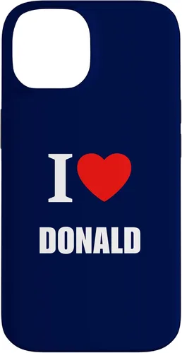 Vista 4 de Cute I Love Heart Donald Parents Wife Husband Girl Boy Case for iPhone 16