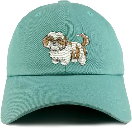 Vista 6 de Trendy Apparel Shop Shih Tzu Dog - Gorra bordada de algodón suave de perfil bajo para papá