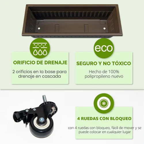 Vista 5 de [Usado] G TALECO GEAR Jardinera Vertical de Jardín, Caja de Jardinera de Cama de Jardín Elevada Vertical con 5 Cajas Contenedoras, Cultiva tus