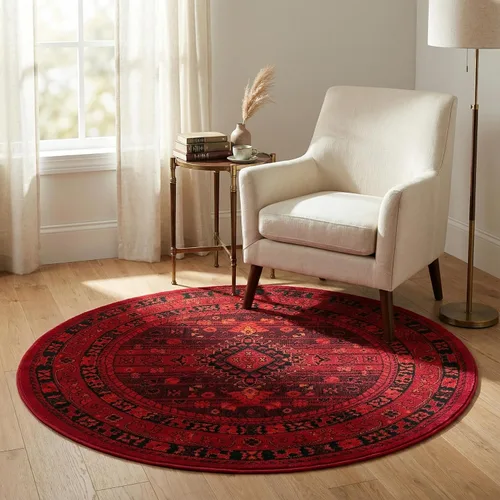 Vista 23 de Unique Loom Tekke Collection - Alfombra de área Sheibani (2' 2" x 3' 1", rectangular, rojo/negro)