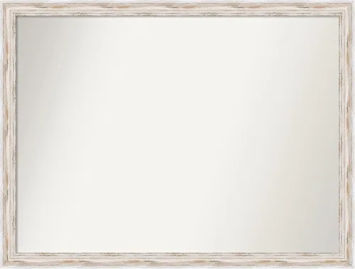 Vista 79 de Amanti Art Espejo personalizado, espejo de baño estrecho Alexandria White Wash, espejo de pared o espejo de tocador de baño sobre el fregadero