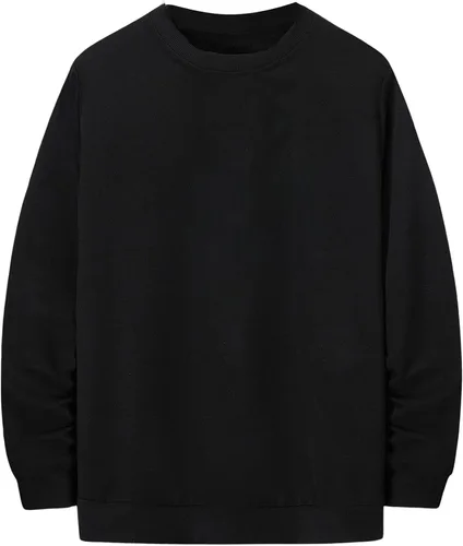 Vista 2 de WDIRARA Sudadera de manga larga con cuello redondo y estampado gráfico de letras para hombre