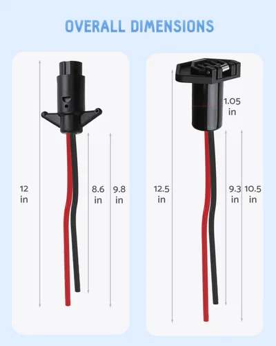 Vista 9 de Enchufe de motor de arrastre, enchufe y receptáculo de motor de arrastre de 12 V para Minn Kota, motor de arrastre impermeable de conexión rápida