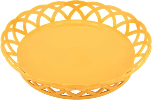 Vista 24 de G.E.T. RB-894-TER-EC - Cesta redonda para servir con base, 7.27 pulgadas, color terracota (juego de 4)